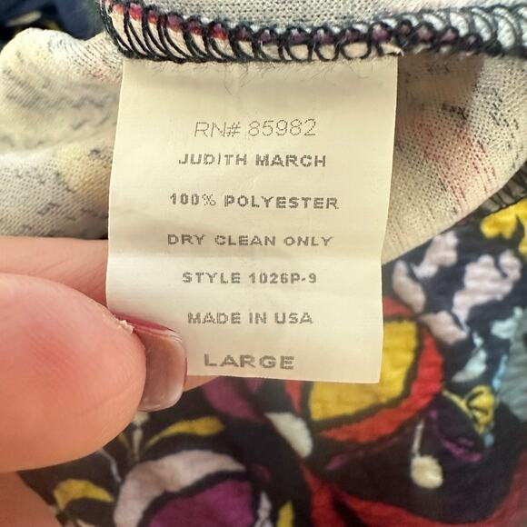 Judith March Women Bell Bottom Pants Size L Western Boho Maximalist Rodeo Fringe - Picture 9 of 14